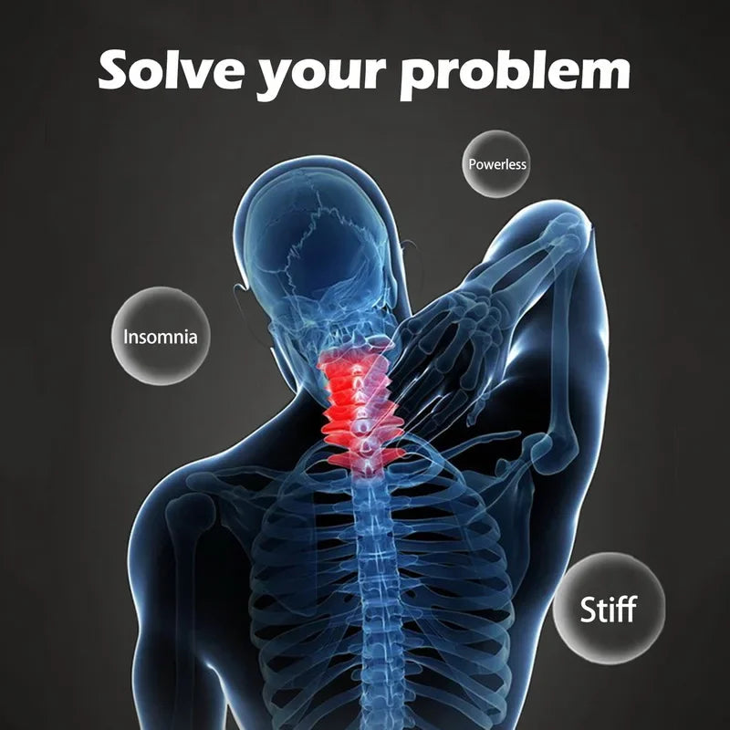 Orthopedic Pillow for Cervical Support & Sleep Aid, Reverse Traction Zoned Design with Soy Fiber Knitted Core (Home/Dorm Use)